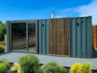 Сауна с каркасом из контейнера - Ūsiņš II